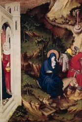 Altarpiece of the Chartreuse de Champmol, Right Hand Side Depicting the Flight into Egypt, c.1393-99 (detail)